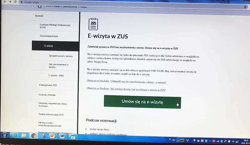 ZUS uruchomił e-wizyty w zakresie emerytur i rent międzynarodowych