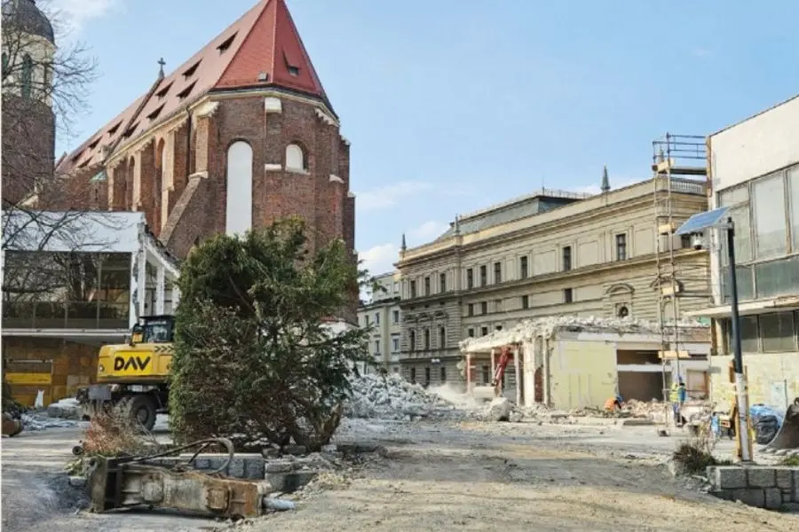 Nowe centrum Opawy w miejscu Slezanki. Archeolodzy odkryli ślady dawnej zabudowy